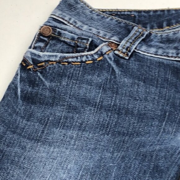 VINTAGE SILVER SUKI SURPLUS MIDRISE BOOTCUT JEANS 27x34 - Picture 6 of 11